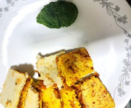 Pav Bhaji Dhokla